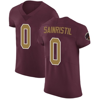 Elite Mike Sainristil Men's Washington Commanders Burgundy Alternate Vapor Untouchable Jersey