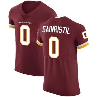 Elite Mike Sainristil Men's Washington Commanders Burgundy Team Color Vapor Untouchable Jersey