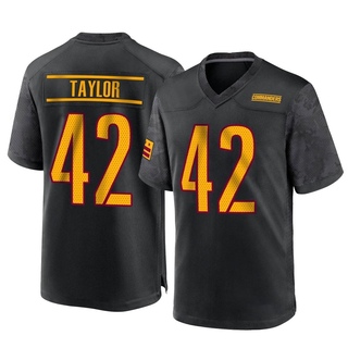 Game Charley Taylor Men's Washington Commanders Alternate Jersey - Black