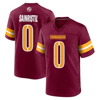 Game Mike Sainristil Men's Washington Commanders Burgundy Jersey