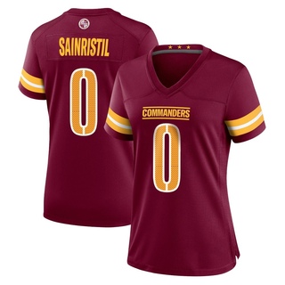 Game Mike Sainristil Women's Washington Commanders Burgundy Jersey