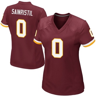 Game Mike Sainristil Women's Washington Commanders Burgundy Team Color Jersey