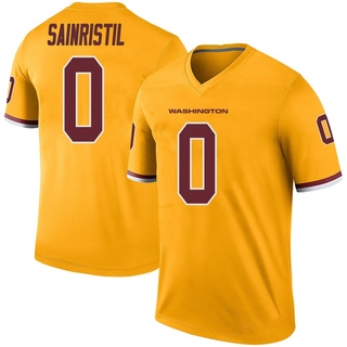 Legend Mike Sainristil Men's Washington Commanders Color Rush Jersey - Gold