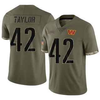 Limited Charley Taylor Men's Washington Commanders 2022 Salute To Service Jersey - Olive