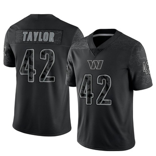 Limited Charley Taylor Men's Washington Commanders Reflective Jersey - Black