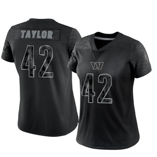 Limited Charley Taylor Women's Washington Commanders Reflective Jersey - Black