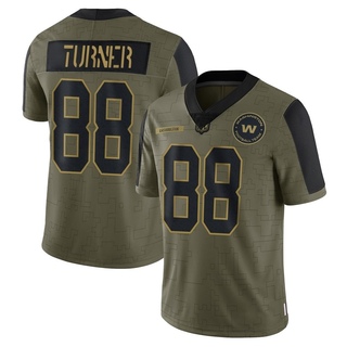 Limited Cole Turner Men's Washington Commanders 2021 Salute To Service Jersey - Olive