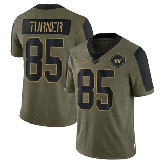 Limited Cole Turner Men's Washington Commanders 2021 Salute To Service Jersey - Olive