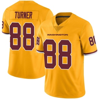 Limited Cole Turner Men's Washington Commanders Color Rush Jersey - Gold