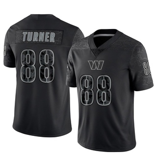 Limited Cole Turner Men's Washington Commanders Reflective Jersey - Black