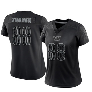 Limited Cole Turner Women's Washington Commanders Reflective Jersey - Black