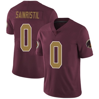 Limited Mike Sainristil Men's Washington Commanders Burgundy Alternate Vapor Untouchable Jersey