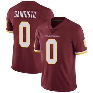 Limited Mike Sainristil Men's Washington Commanders Burgundy Team Color Vapor Untouchable Jersey