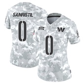 Limited Mike Sainristil Women's Washington Commanders 2024 Salute to Service Jersey - Arctic Camo