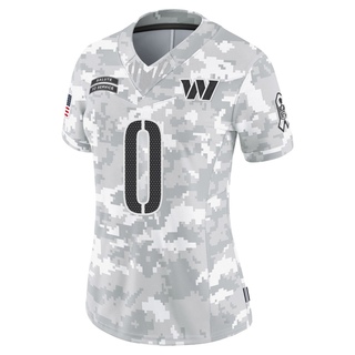 Limited Mike Sainristil Women's Washington Commanders 2024 Salute to Service Jersey - Arctic Camo