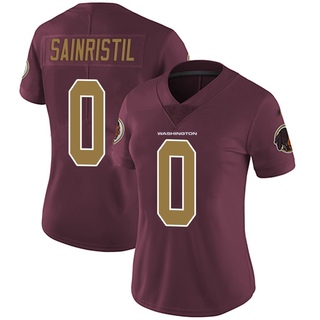 Limited Mike Sainristil Women's Washington Commanders Burgundy Alternate Vapor Untouchable Jersey