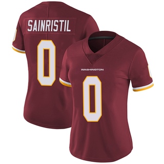 Limited Mike Sainristil Women's Washington Commanders Burgundy Team Color Vapor Untouchable Jersey