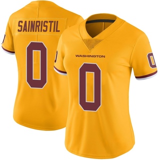 Limited Mike Sainristil Women's Washington Commanders Color Rush Jersey - Gold
