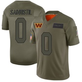 Limited Mike Sainristil Youth Washington Commanders 2019 Salute to Service Jersey - Camo