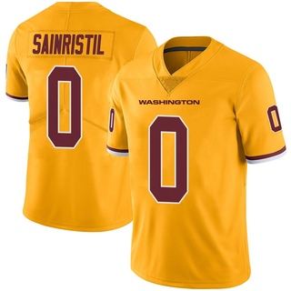 Limited Mike Sainristil Youth Washington Commanders Color Rush Jersey - Gold